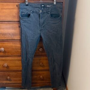 H&M Men's Skinny Jeans - Charcoal Gray